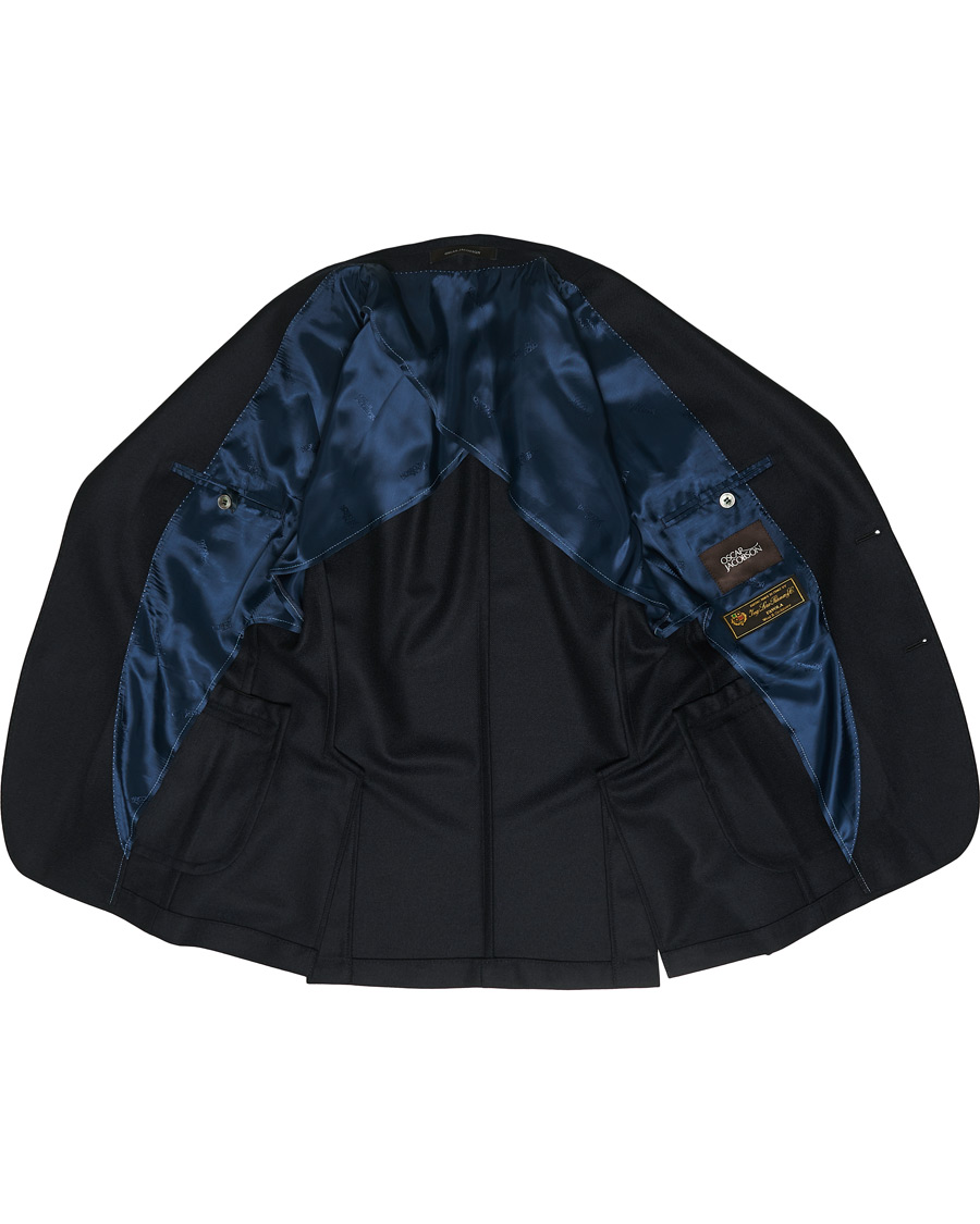 Herr | Kavajer | Oscar Jacobson | Ferry Loro Piana Wool/Cashmere Blazer Navy