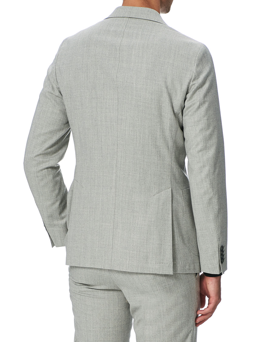 Herr | Kostymer | Oscar Jacobson | Egel Wool/Silk Patch Pocket Suit Light Grey