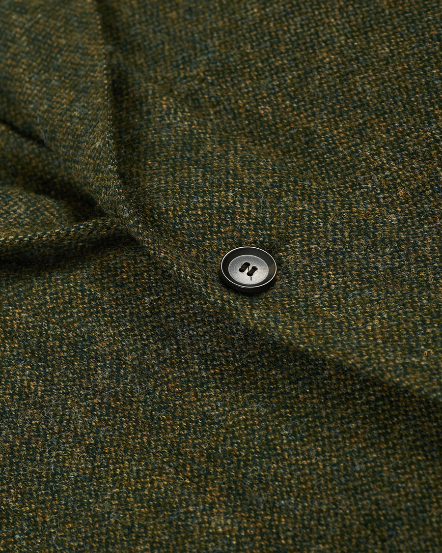 Herr | Jackor | Oscar Jacobson | Hector Moon Wool/Cotton Shirt Jacket Green