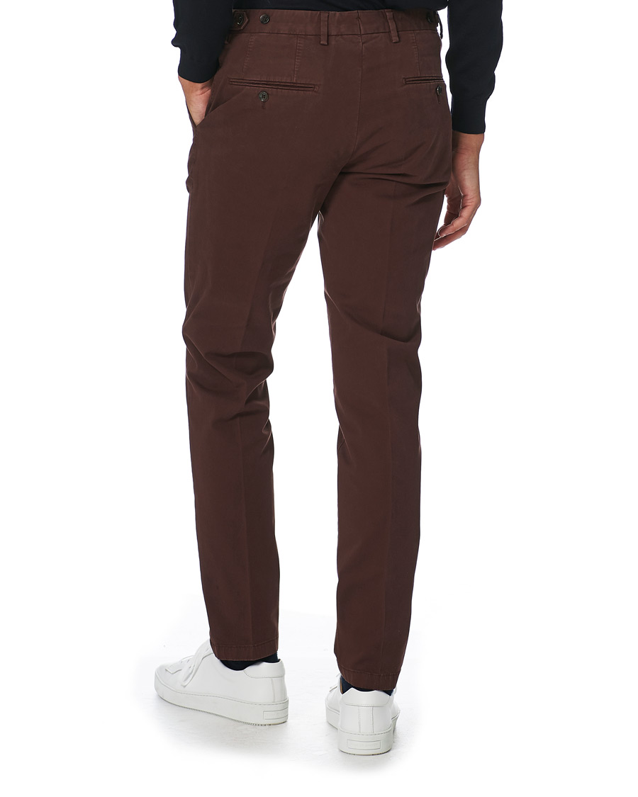 Herr | Byxor | Oscar Jacobson | Danwick Side Adjusters Chino Burgundy