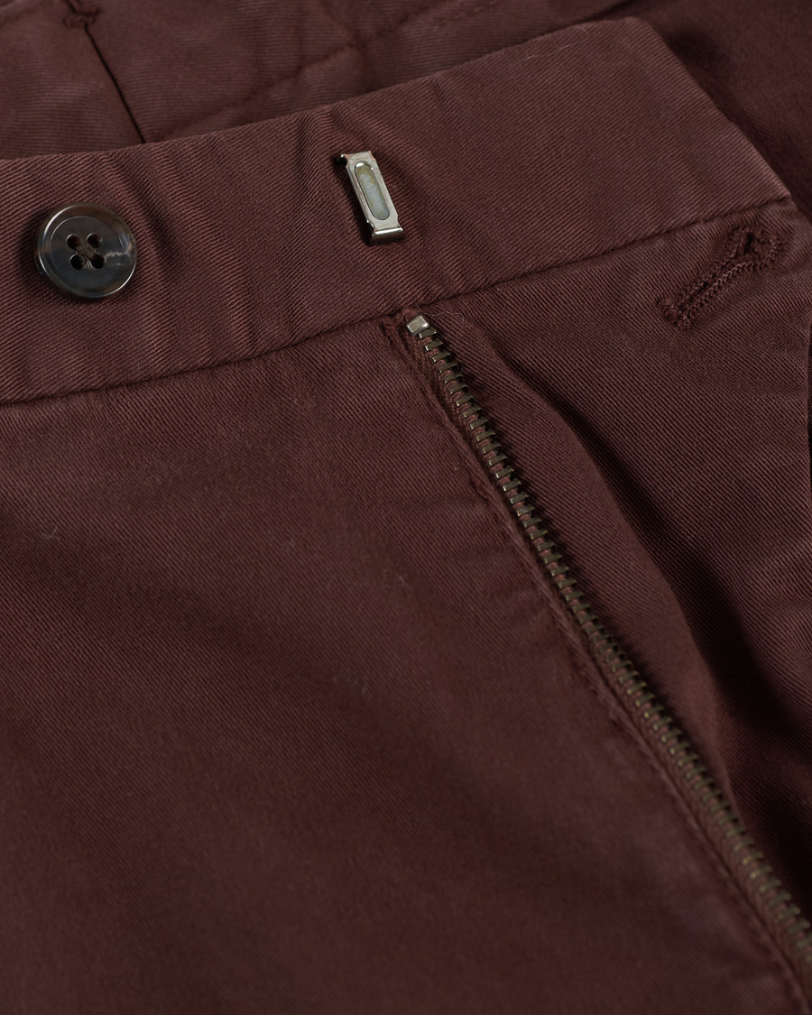 Herr | Byxor | Oscar Jacobson | Danwick Side Adjusters Chino Burgundy