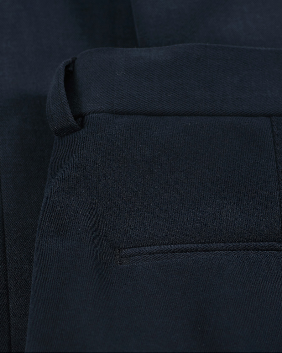 Herr | Byxor | Oscar Jacobson | Denz Turn Up Chinos Navy