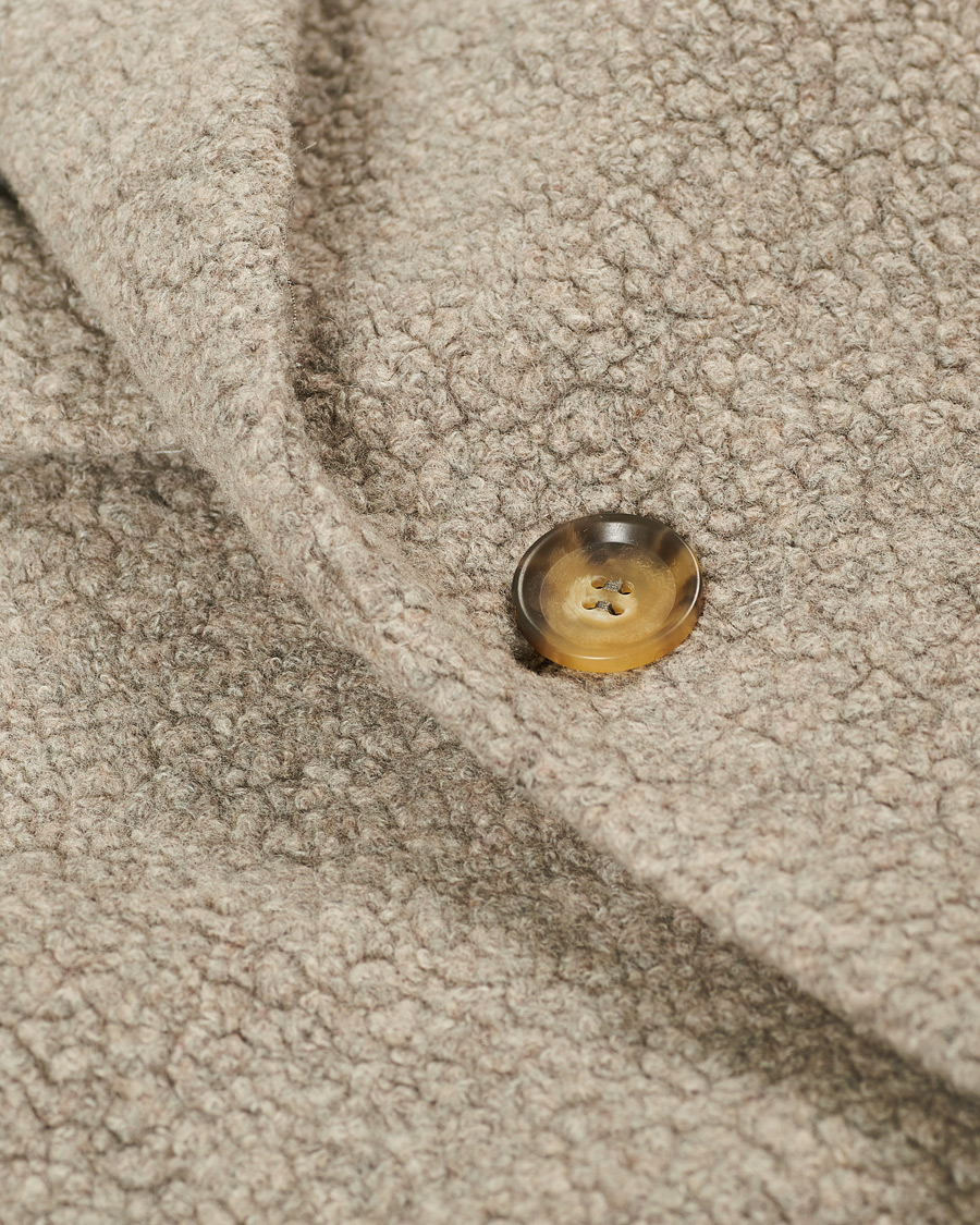 Herr | Jackor | Oscar Jacobson | Storvik Wool Terry Coat Creme