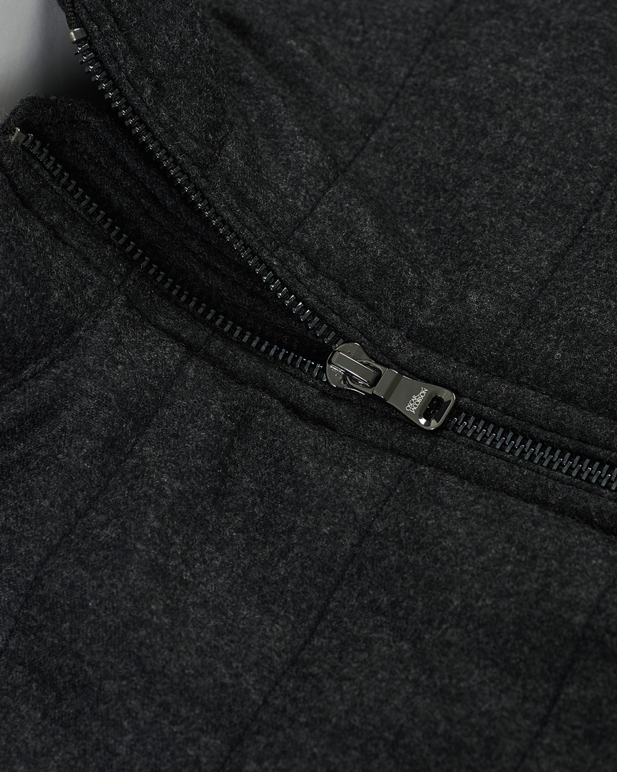 Herr | Jackor | Oscar Jacobson | Liner EVO Flannel Waistcoat Charcoal