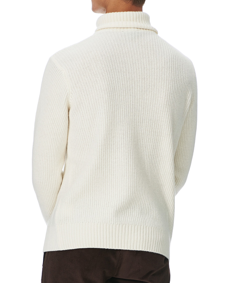Herr | Tröjor | Oscar Jacobson | Samir Wool/Cashmere Cable Rollneck Creme