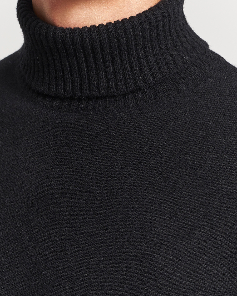 Herr | Tröjor | Oscar Jacobson | Salim Wool/Cashmere Rollneck Black