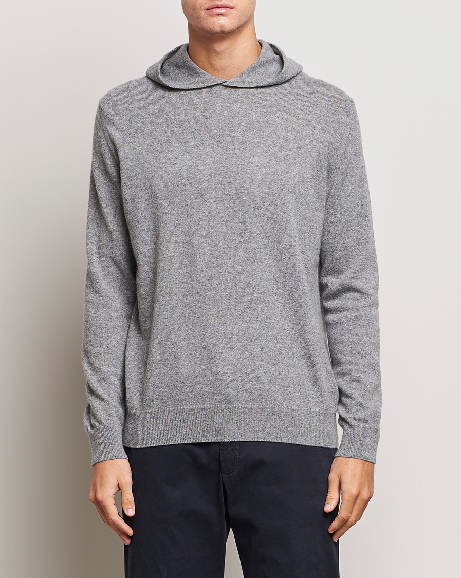 Herr |  | Oscar Jacobson | Pascal Wool/Cashmere Hoodie Light Grey