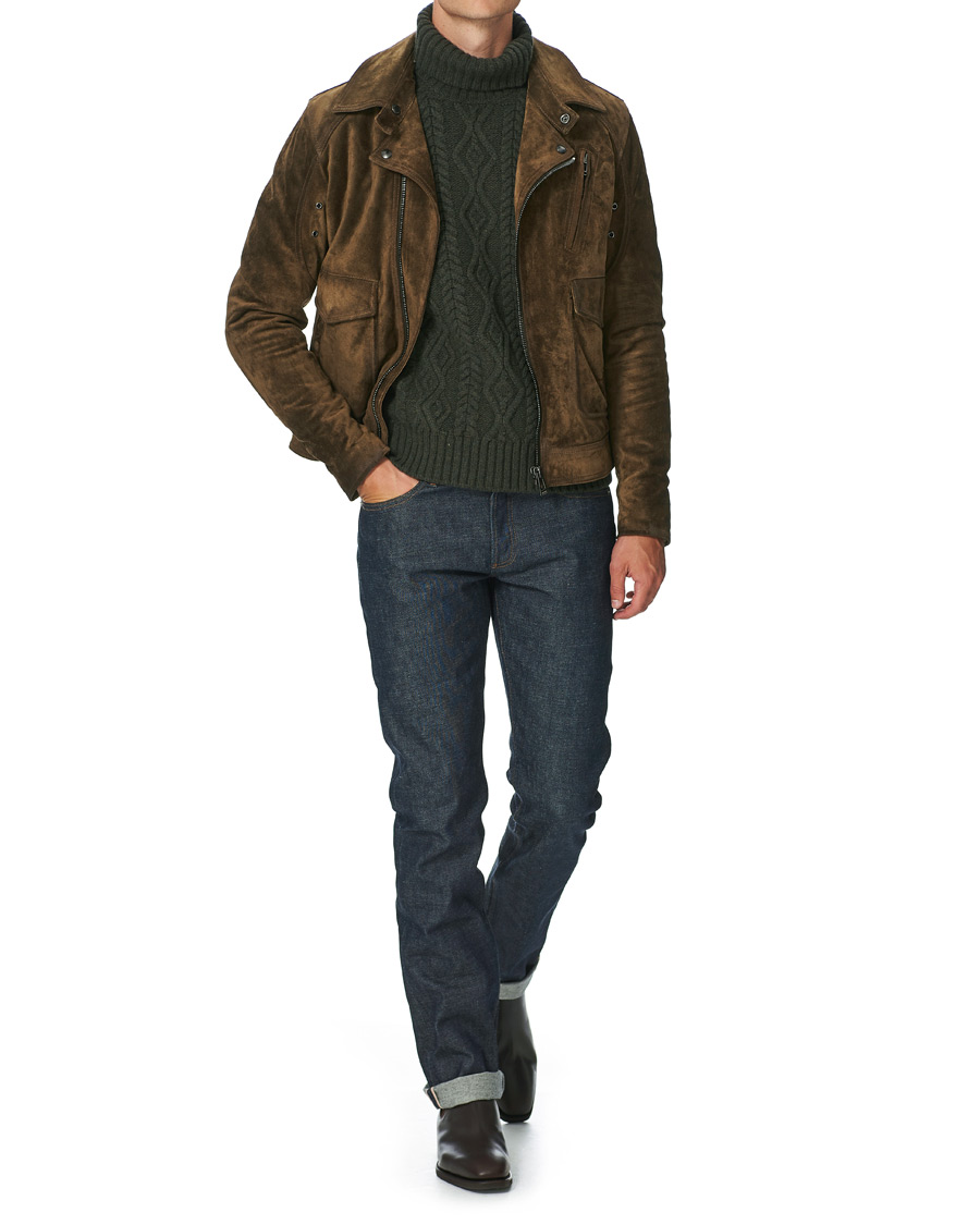 Herr | Jackor | Belstaff | Charlie Suede Jacket Windsor Moss