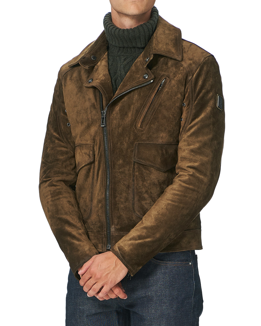 Herr | Jackor | Belstaff | Charlie Suede Jacket Windsor Moss