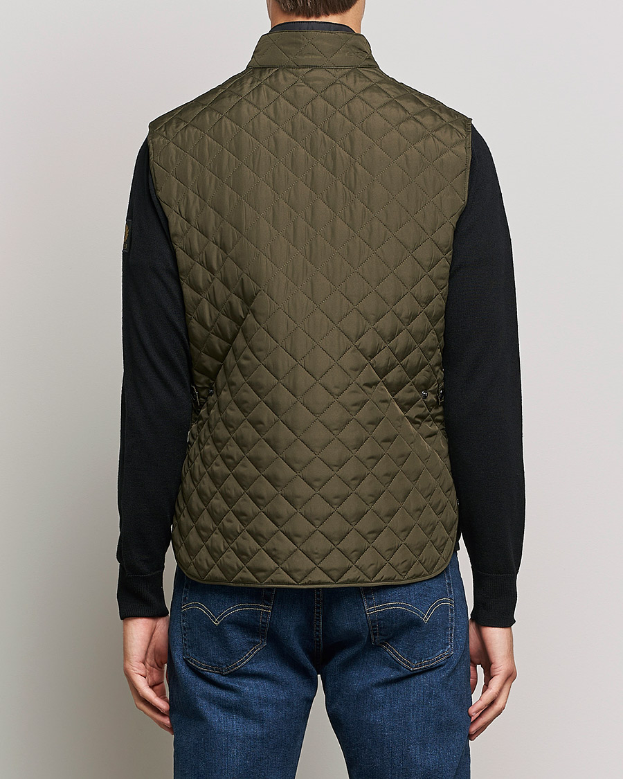 Herr | Västar | Belstaff | Waistcoat Quilted Faded Olive