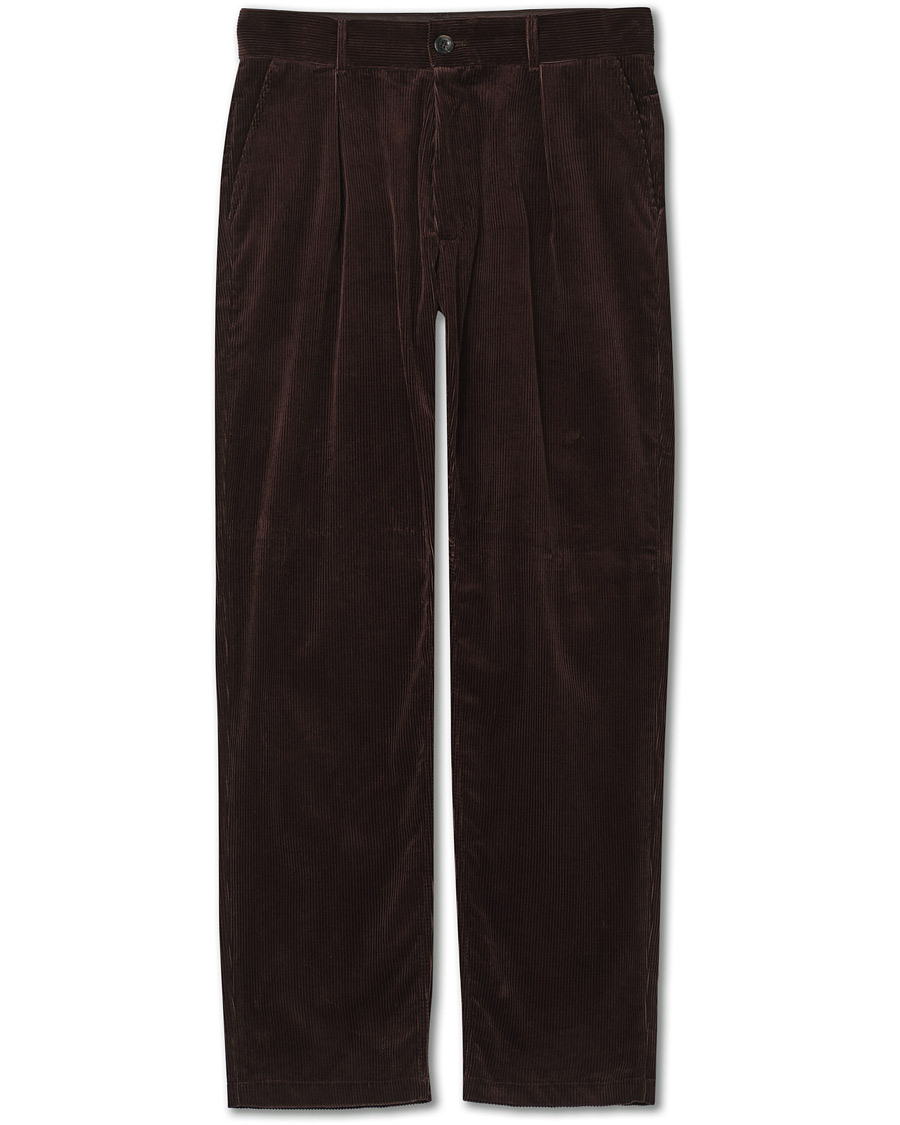 Herr | Byxor | Private White V.C. | Pocket Corduroy Trousers Chocolate