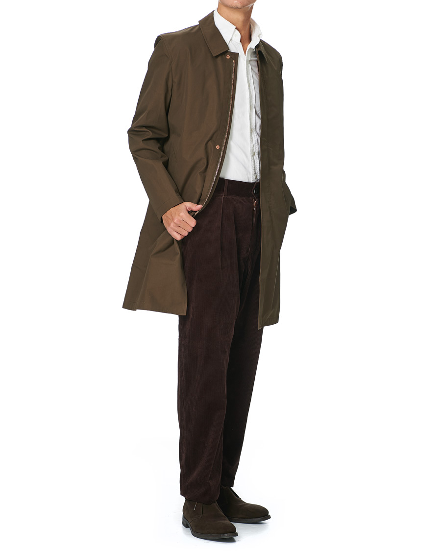 Herr | Byxor | Private White V.C. | Pocket Corduroy Trousers Chocolate