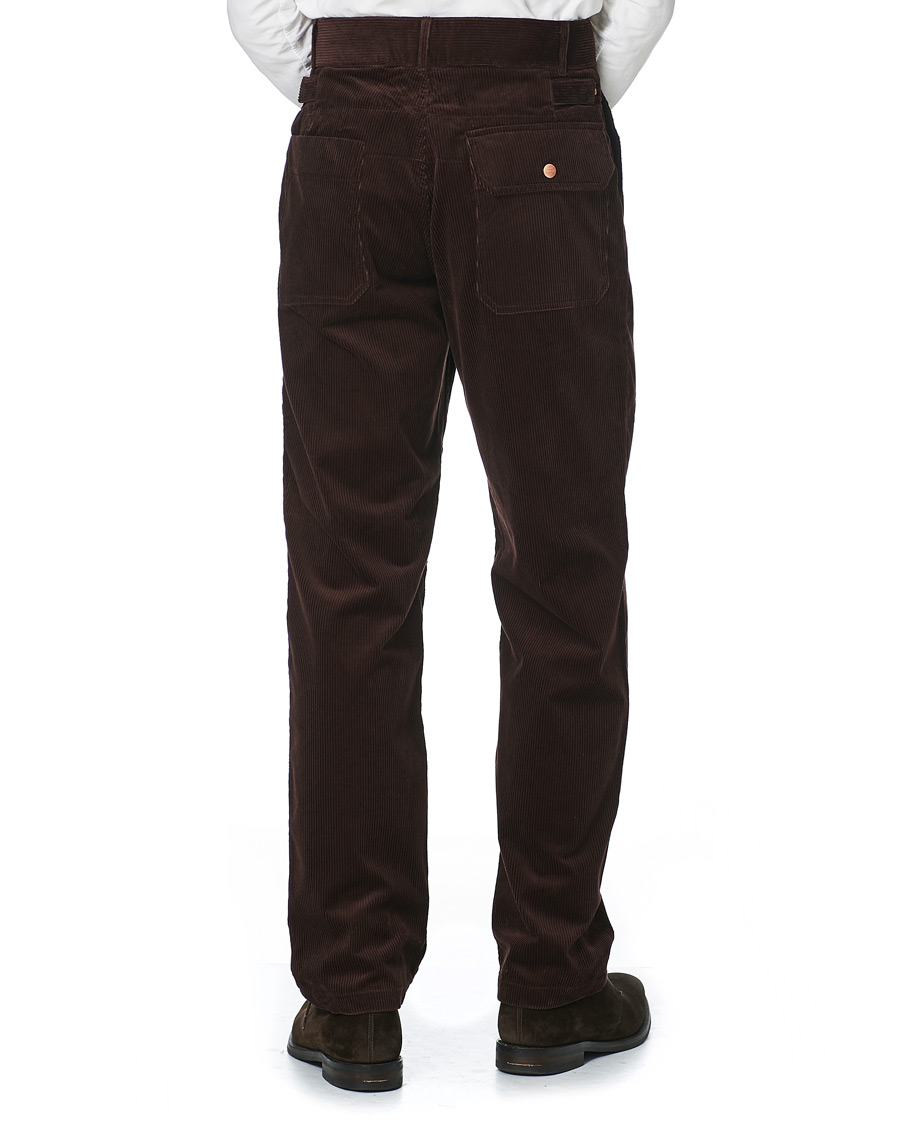 Herr | Byxor | Private White V.C. | Pocket Corduroy Trousers Chocolate