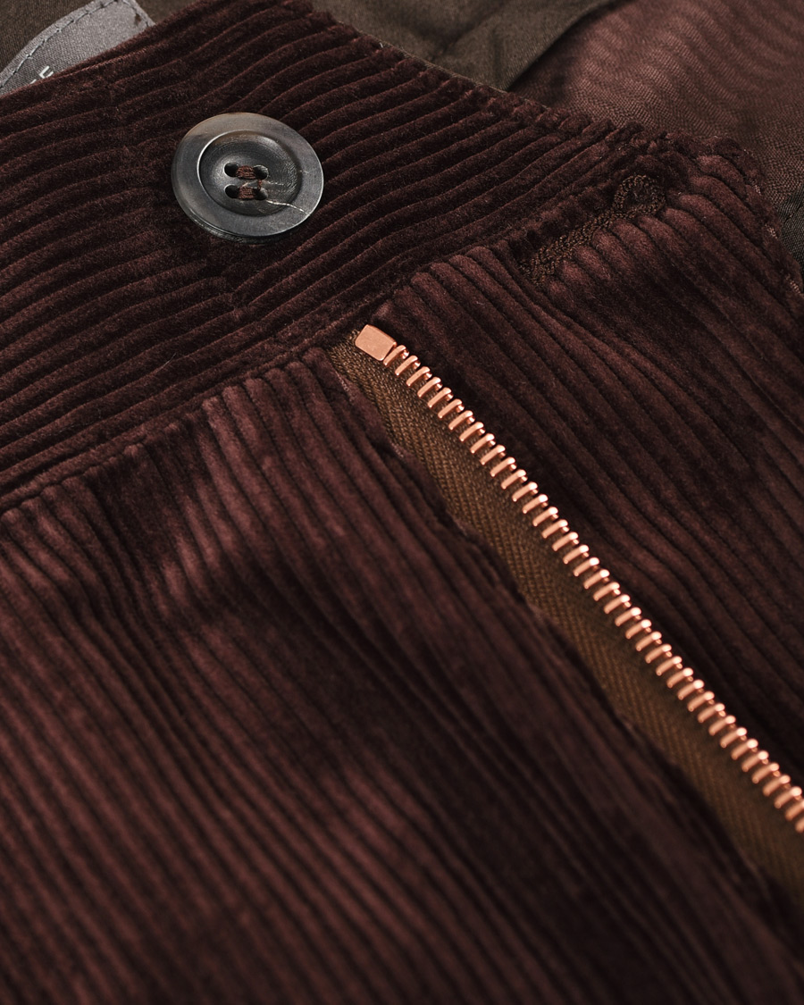 Herr | Byxor | Private White V.C. | Pocket Corduroy Trousers Chocolate