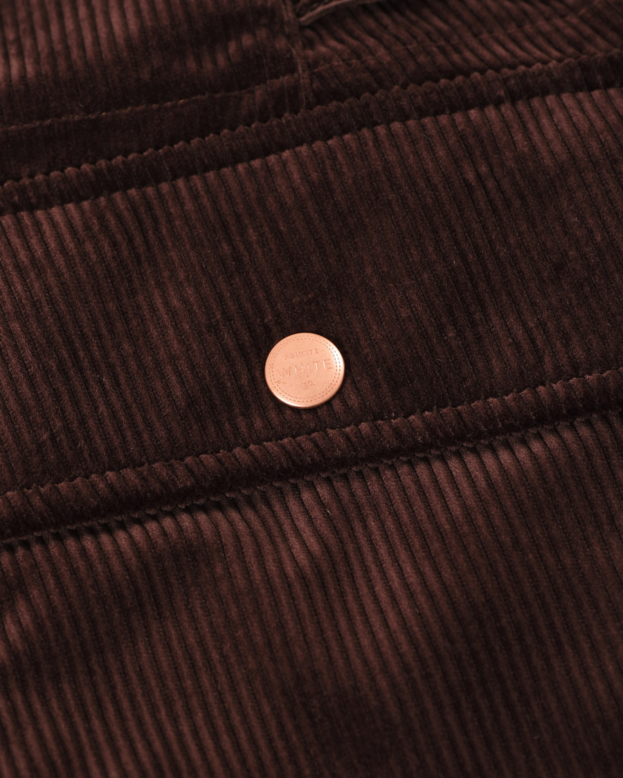 Herr | Byxor | Private White V.C. | Pocket Corduroy Trousers Chocolate