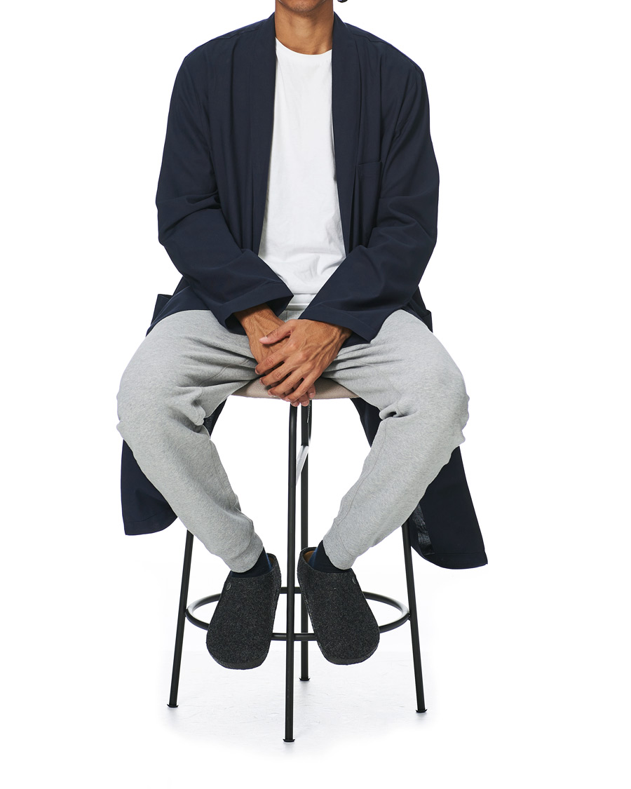 Herr | Pyjamas & Morgonrockar | Sunspel | Cotton Robe Navy