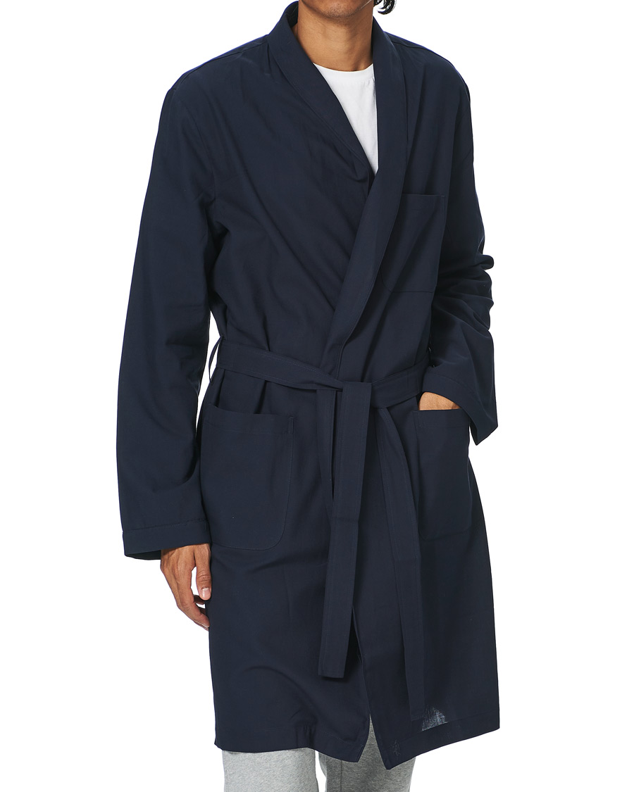Herr | Pyjamas & Morgonrockar | Sunspel | Cotton Robe Navy