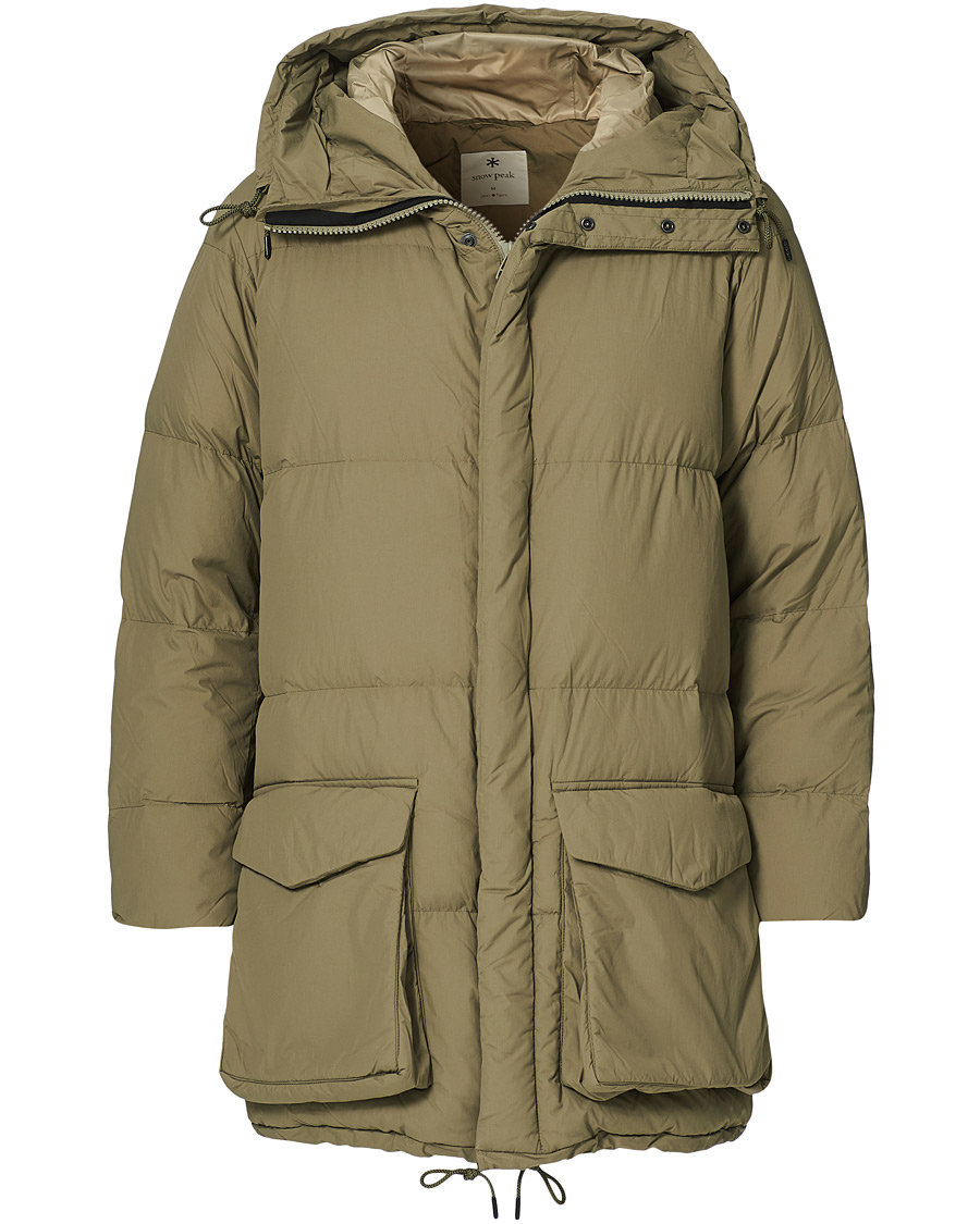 Herr | Jackor | Snow Peak | Recycled Nylon Ripstop Down Coat Beige