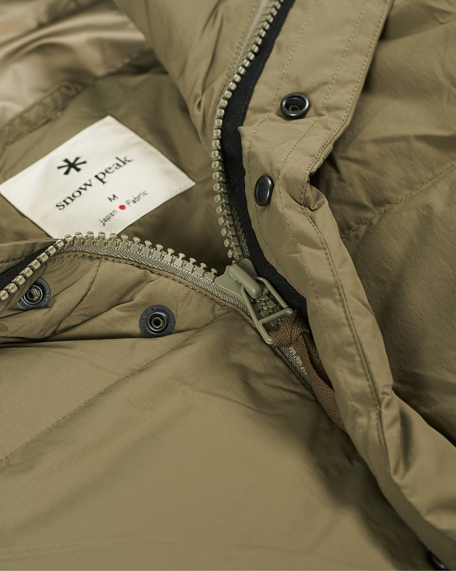 Herr | Jackor | Snow Peak | Recycled Nylon Ripstop Down Coat Beige