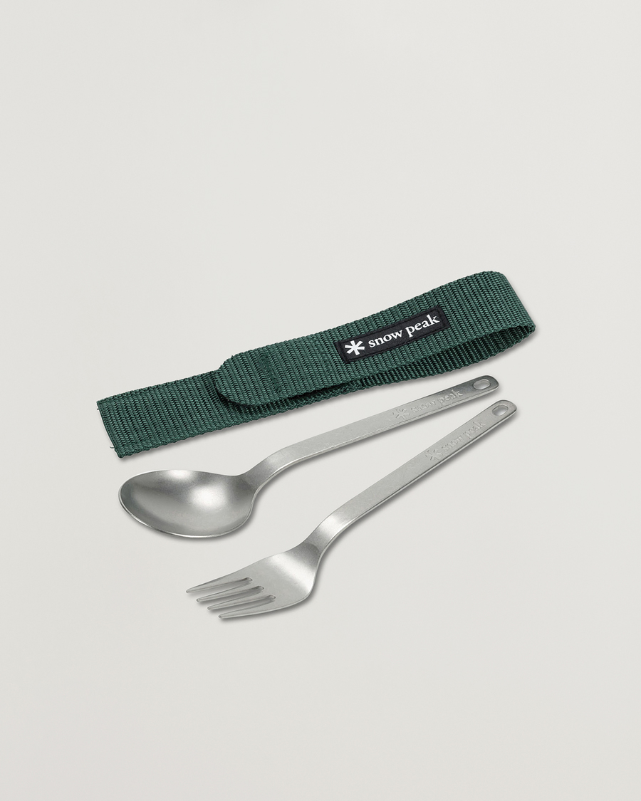 Herr | Campingutrustning | Snow Peak | Fork & Spoon Set Titanium