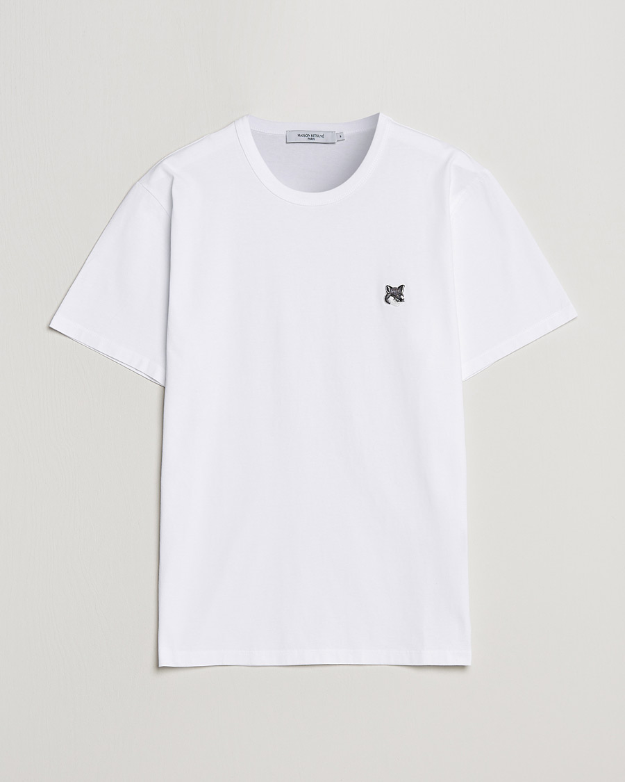 Herr | T-Shirts | Maison Kitsuné | Grey Fox Head Tee White