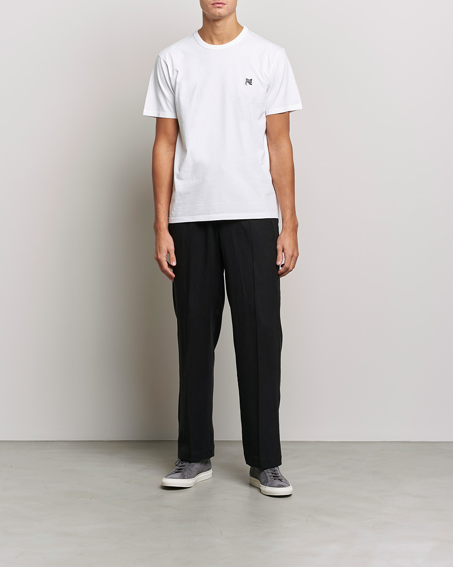 Herr | T-Shirts | Maison Kitsuné | Grey Fox Head Tee White