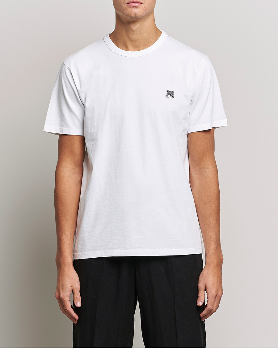 Herr | T-Shirts | Maison Kitsuné | Grey Fox Head Tee White