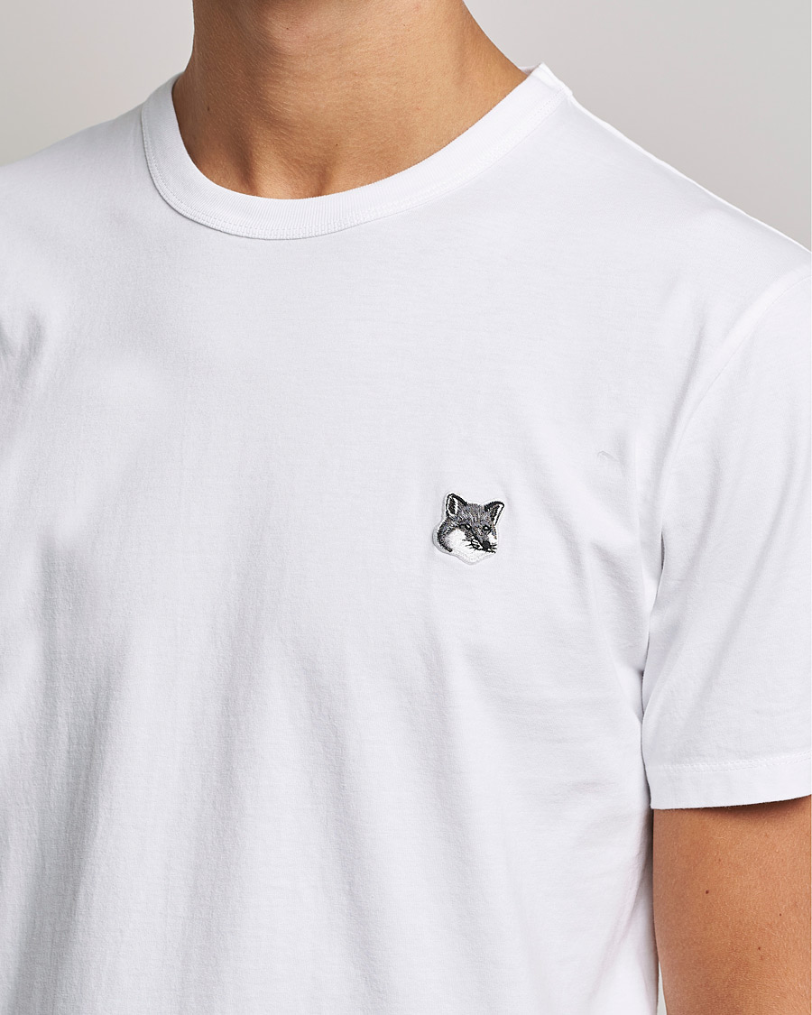 Herr | T-Shirts | Maison Kitsuné | Grey Fox Head Tee White