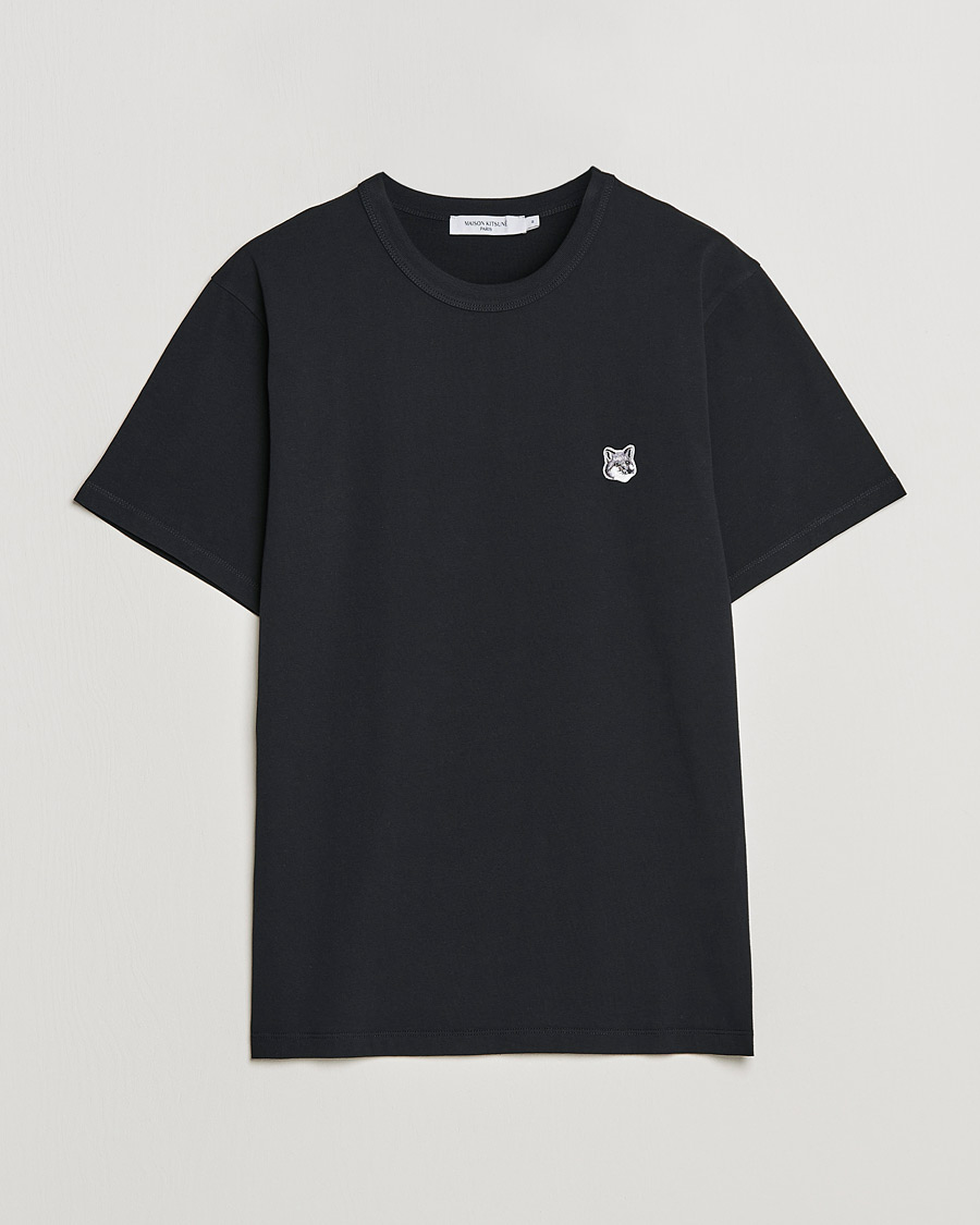 Herr | T-Shirts | Maison Kitsuné | Grey Fox Head Tee Black
