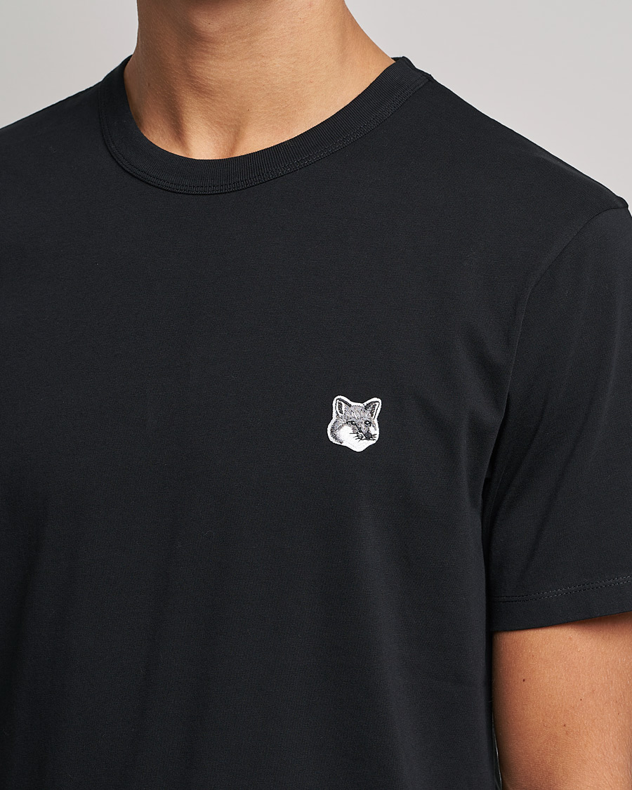 Herr | T-Shirts | Maison Kitsuné | Grey Fox Head Tee Black