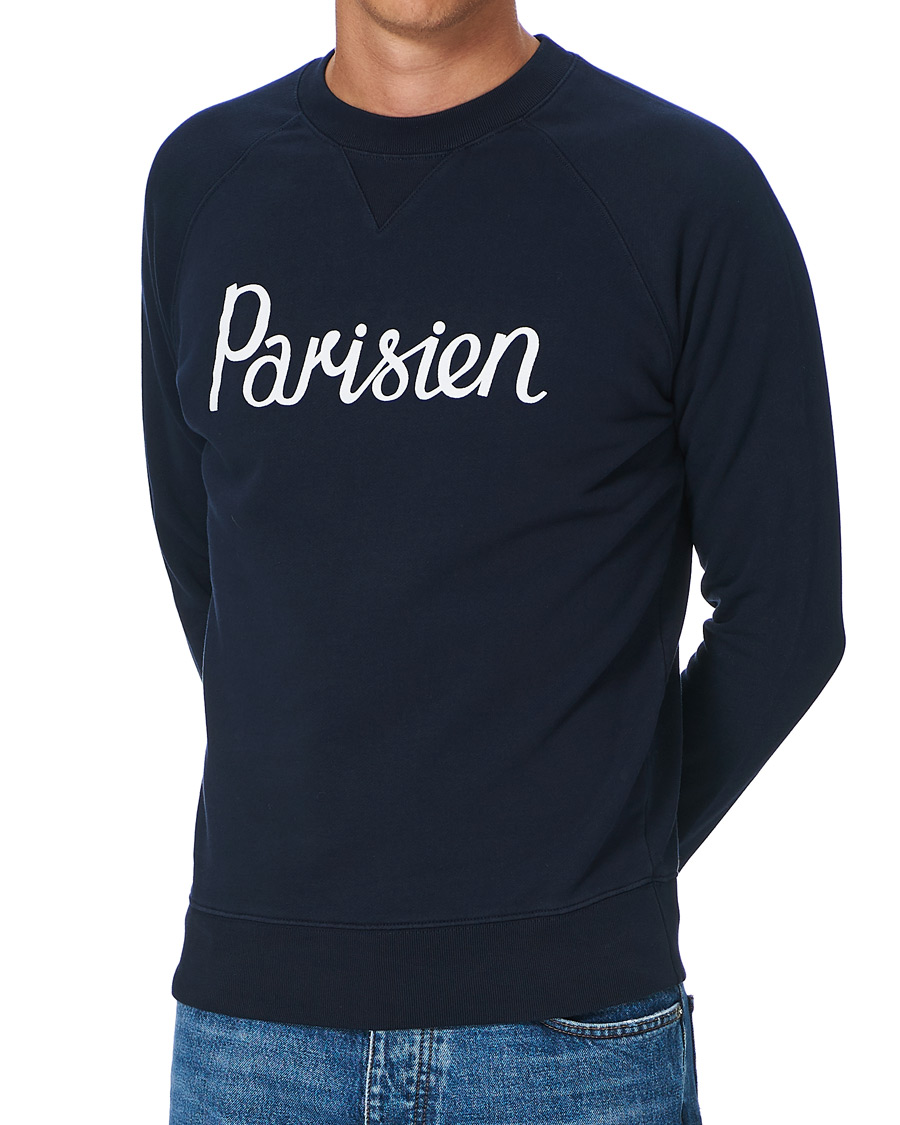 Herr | Tröjor | Maison Kitsuné | Parisien Sweatshirt Navy