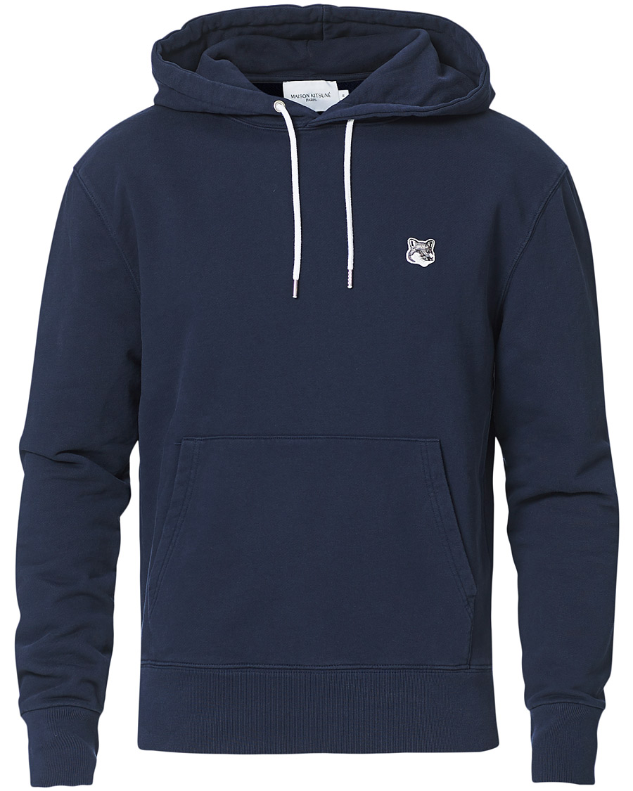 Herr | Tröjor | Maison Kitsuné | Grey Fox Head Hoodie Navy