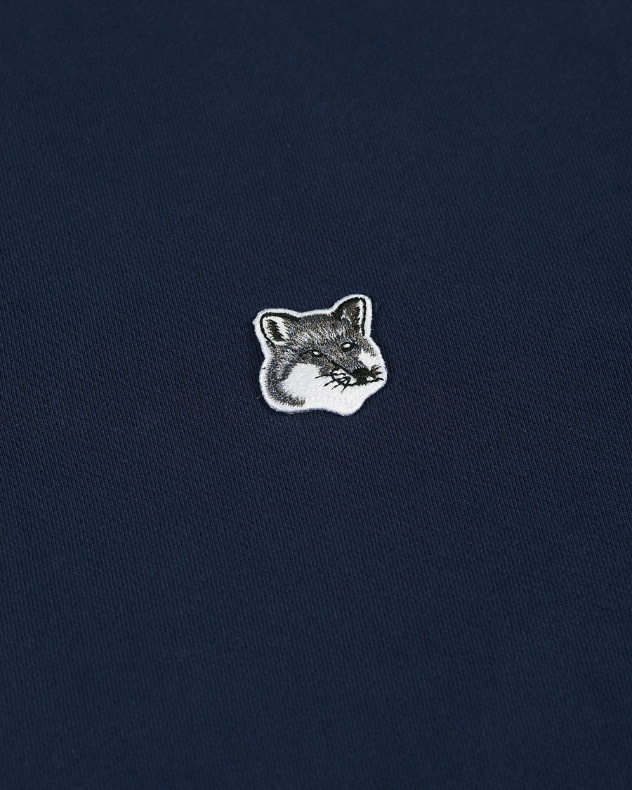 Herr | Tröjor | Maison Kitsuné | Grey Fox Head Hoodie Navy