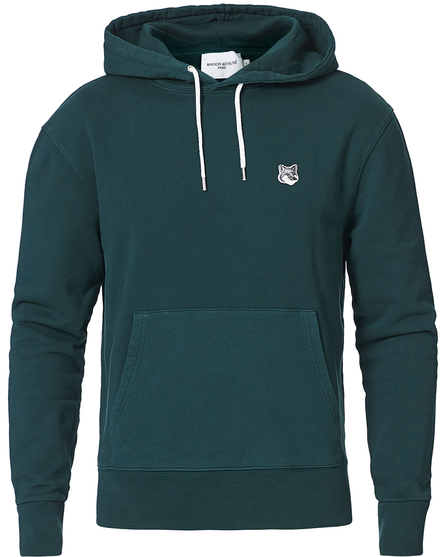 Herr | Tröjor | Maison Kitsuné | Grey Fox Head Hoodie Dark Green