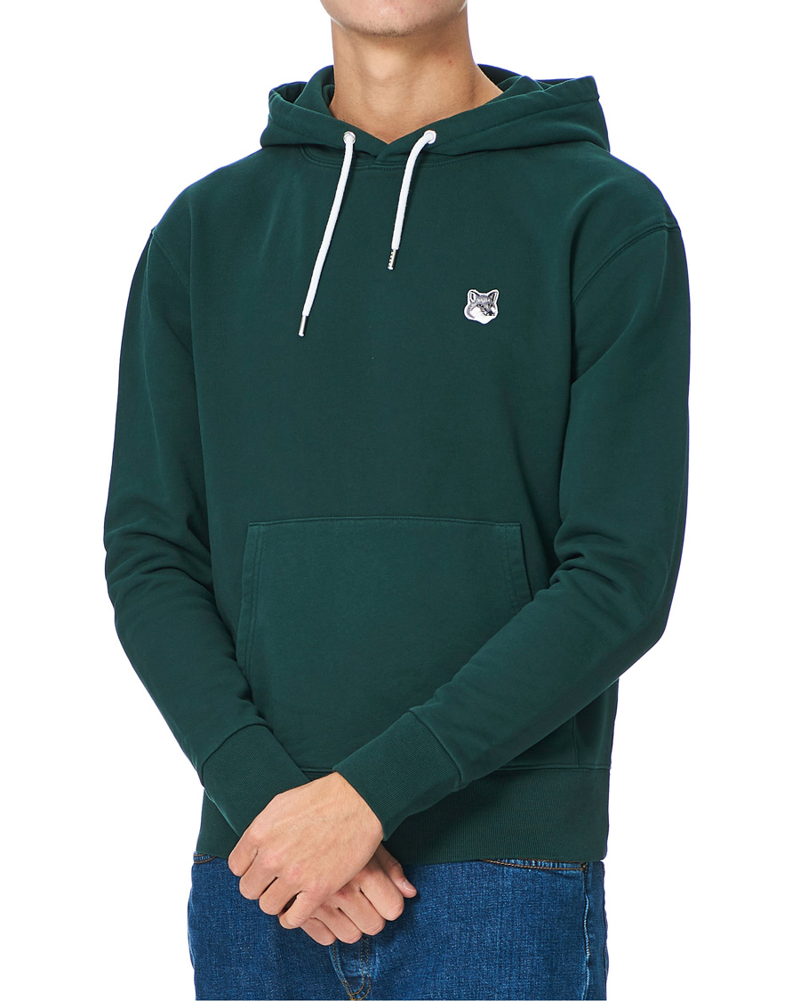 Herr | Tröjor | Maison Kitsuné | Grey Fox Head Hoodie Dark Green