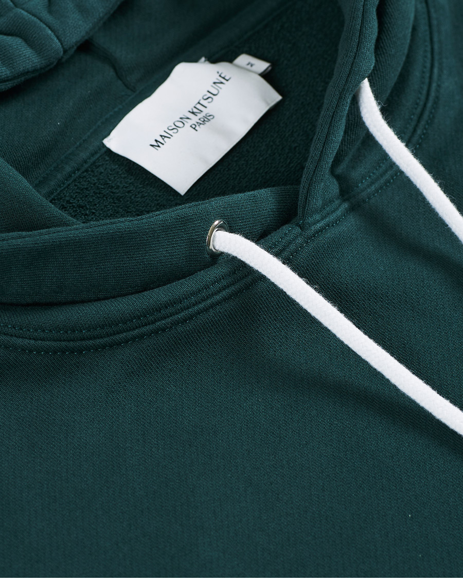Herr | Tröjor | Maison Kitsuné | Grey Fox Head Hoodie Dark Green