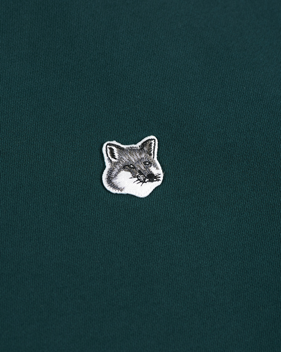 Herr | Tröjor | Maison Kitsuné | Grey Fox Head Hoodie Dark Green