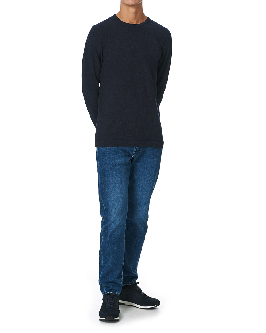 Herr | Tröjor | BOSS ORANGE | BOSS Casual Tempest Sweater Dark Blue