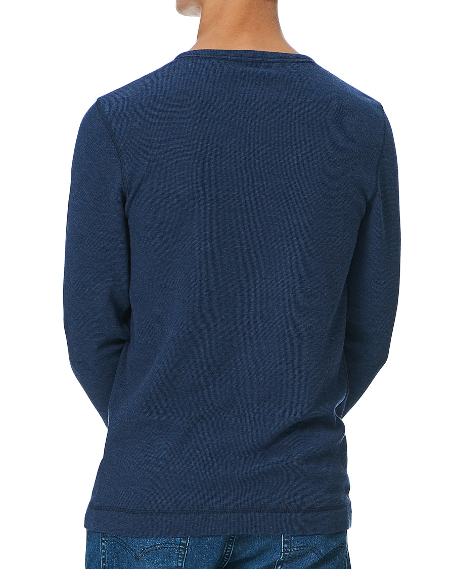 Herr | Tröjor | BOSS ORANGE | BOSS Casual Trix Fine Waffle Heather Dark Blue