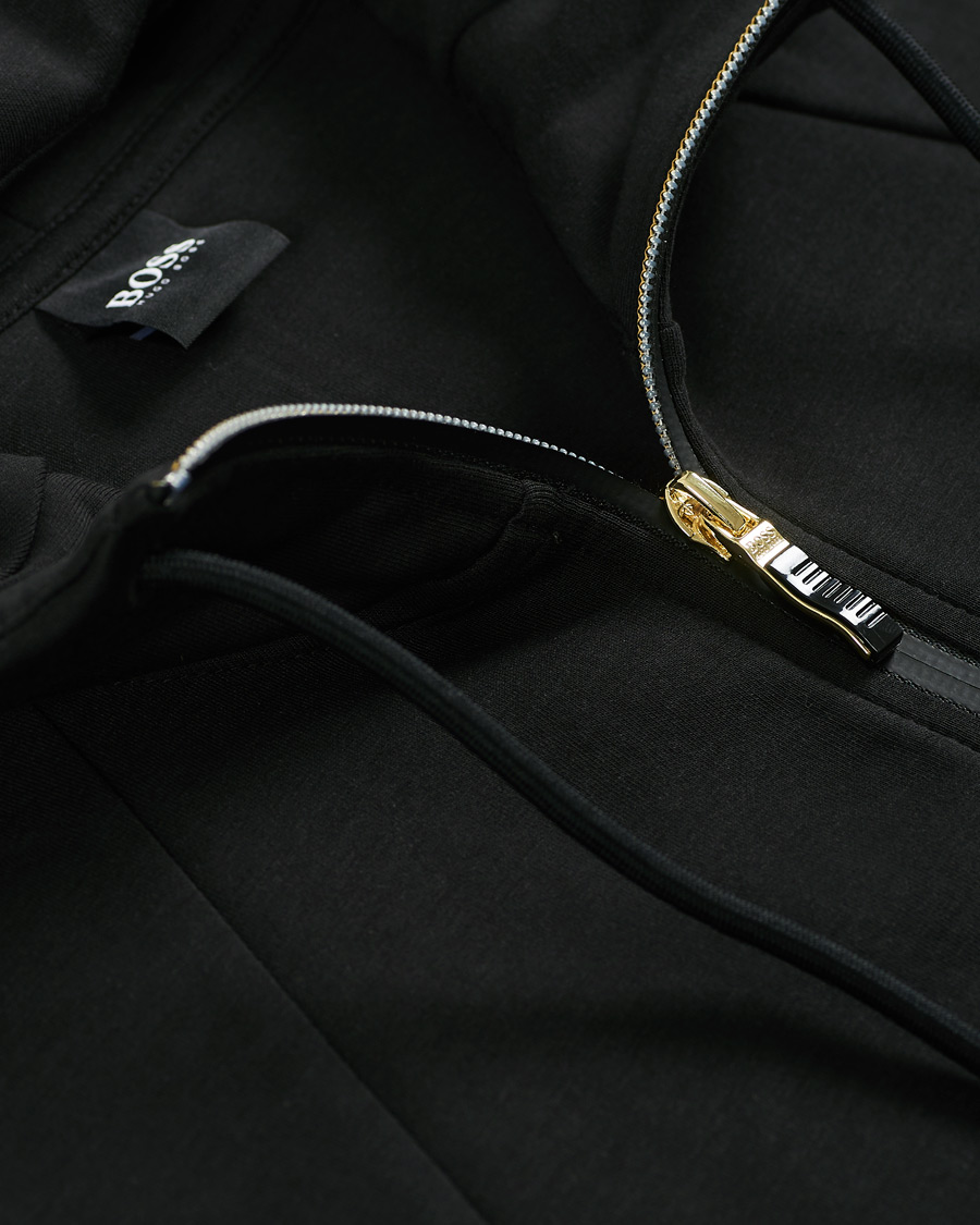 Herr | Tröjor | BOSS GREEN | BOSS Athleisure Saggy Full Zip Hoodie Black