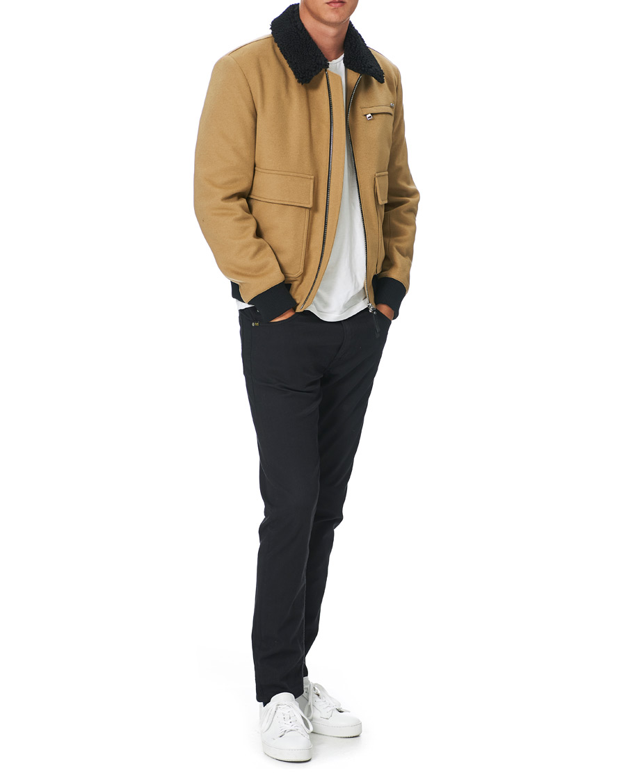 Herr | Jackor | HUGO | Bavi Shearling Jacket Medium Beige