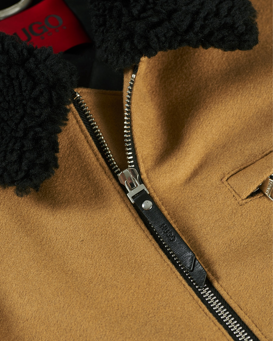 Herr | Jackor | HUGO | Bavi Shearling Jacket Medium Beige
