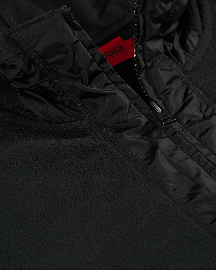 Herr | Tröjor | HUGO | Daymans Fleece Half Zip Sweater Black