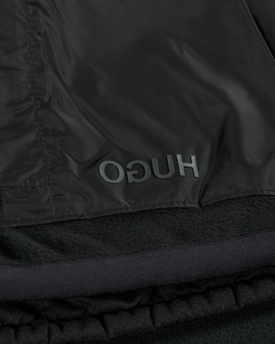 Herr | Tröjor | HUGO | Daymans Fleece Half Zip Sweater Black