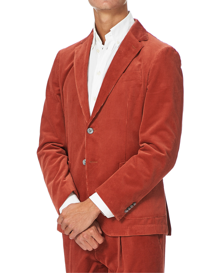 Herr | Kavajer | BOSS BLACK | BOSS Hanry Corduroy Patch Pocket Blazer Medium Red
