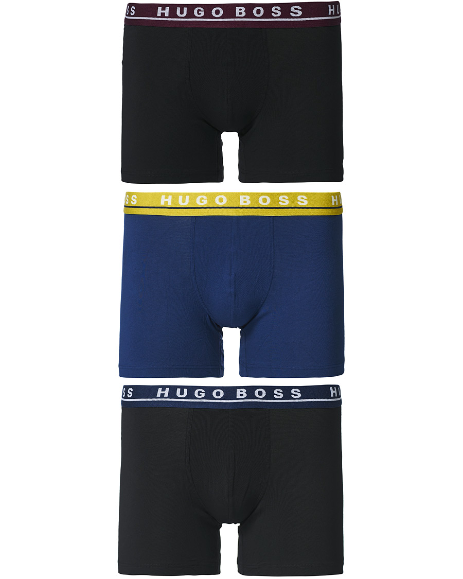 Herr | Underkläder | BOSS BLACK | BOSS 3-Pack Boxer Brief Black/Blue/Navy