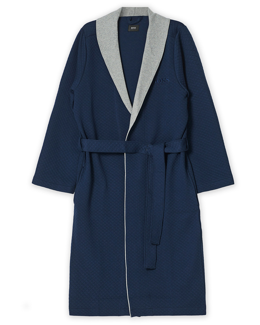 Herr | Pyjamas & Morgonrockar | BOSS BLACK | BOSS Limited Robe Dark Blue
