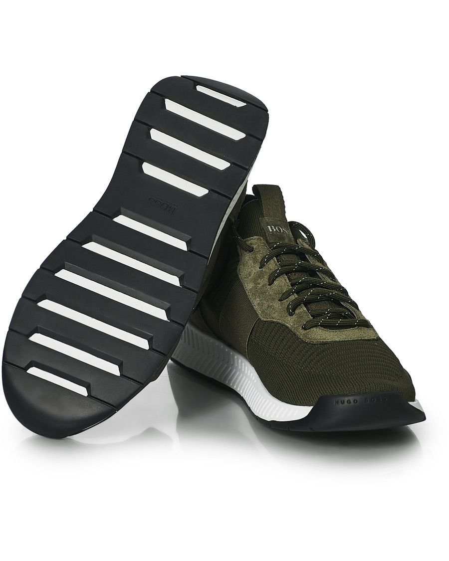 Herr | BOSS Titanum Running Sneakers Dark Green | BOSS BLACK | BOSS Titanum Running Sneakers Dark Green
