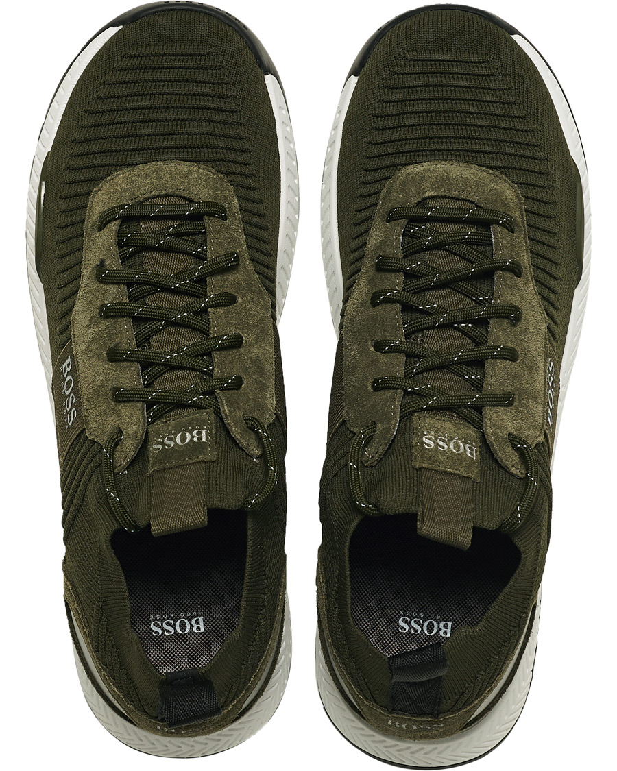 Herr | BOSS Titanum Running Sneakers Dark Green | BOSS BLACK | BOSS Titanum Running Sneakers Dark Green