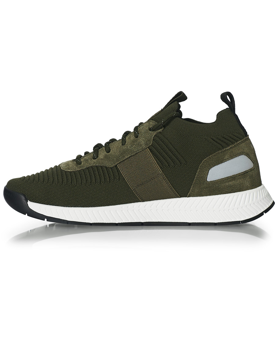 Herr | BOSS Titanum Running Sneakers Dark Green | BOSS BLACK | BOSS Titanum Running Sneakers Dark Green